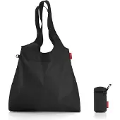 Reisenthel mini maxi shopper L, Sac en tissu, noir, polyester, uni, 22 l, 440 mm