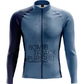 Bombtrack Grids And Guides Long Sleeve Jersey Bleu M Homme