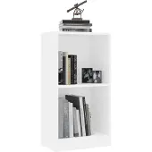 vidaXL Bibliothèque blanc 40x24x75 cm bois d'ingénierie