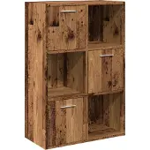 vidaXL Bibliothèque vieux bois 60,5x30x90 cm bois d'ingénierie