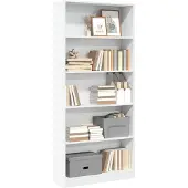 vidaXL Bibliothèque blanc 80x24x176 cm bois d'ingénierie