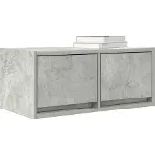vidaXL Armoire TV gris béton 60x31x25,5 cm Bois composite