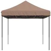 vidaXL Tente de réception pliable Pop-Up brune 440x292x315 cm
