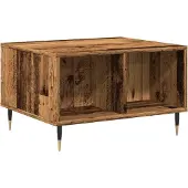 vidaXL Table basse imitation vieux bois 60x50x36,5 cm Bois composite