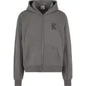 Karl kani Veste de survêtement anthracite / gris foncé