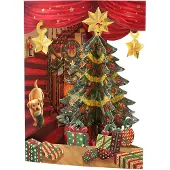 Santoro Ltd Cartes à bascule pour arbre de Noël Multicolore One Size