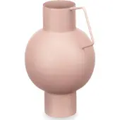 Giftdeco vase convexe en acier sable pastel