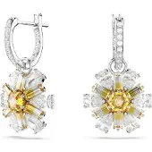 Swarovski Idyllia Drop Boucles d'oreilles Fleur Jaune, (Métal )