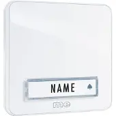 M-E MODERN-ELECTRONICS Bouton-poussoir de sonnette KTA 1 famille blanc (KTA-1 W)