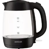 Sencor Bouilleur à verre SWK 7301BK, 2200W, 1,7L, éclairage LED, filtre lavable, arrêt automatique, noir