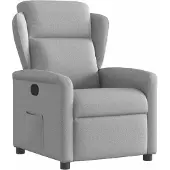 vidaXL Fauteuil relax gris nuageux Tissu