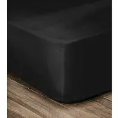 Lovely Home Drap Housse Lovely Home Noir 140 x 190 cm