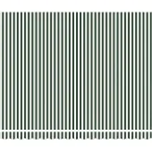vidaXL Store à enrouleur vert et blanc 400 x 300 cm en tissu et métal