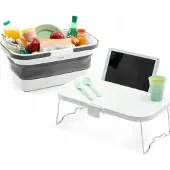 InnovaGoods Panier pique-nique pliable avec couvercle de table Pique-nique