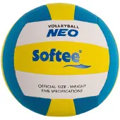 Softee Volleyball en néoprène, composé de 18 panneaux, de taille et de poids officiels, conçu pour les joueurs avancés