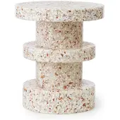 Normann Copenhagen Table d'appoint blanche empilable Bit Stool