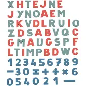 Smoby Jouet magnétique - 72 pièces - Lettres et chiffres magnéti - - UneTaille - Jouets Magnétiques