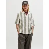 Jack & Jones (88) Polo en maille JORTYLER à manches courtes, Sea Salt/Sea Grass Sea Salt/Sea Grass Sea Salt/Sea Grass L
