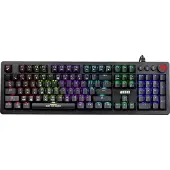 MARVO Clavier de jeu mécanique KG917 - Rétroéclairage RGB - Full Advanced Anti Ghosting - Commutateur bleu