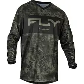 FLY Racing Maillot de motocross F-16 S.E. 2024, schwarz/grau, M