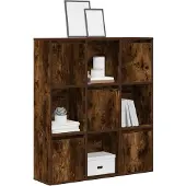 vidaXL Bibliothèque chêne fumé 89x24x101,5 cm bois d'ingénierie