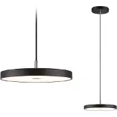 Paulmann Suspension , Hildor, dimmable, Noir, Salon / séjour, Métal, Moderne