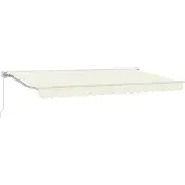 vidaXL Armature d'auvent Crème 350 x 200 cm Polyester avec revêtement PU