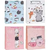 Rozette Dekotasche Katzen 18x24x8cm mix ROSETT (1x)