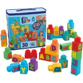 Mega Bloks Bag Of 30 Fisher Price Blocks Construction Game Multicolore Enfants