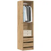 vidaXL Armoire Artisan-Chêne 50x50x200 cm Bois composite