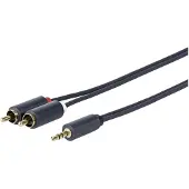 VivoLink PROMJRCA30 câble audio 30 m 3,5mm 2 x RCA Noir