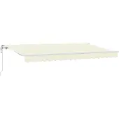 vidaXL Store rétractable Crème 350 x 200 cm Tissu