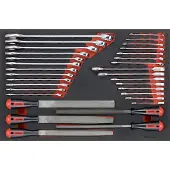 Teng Tools Jeu de clé & limes 32pcs EVA-tray TTEX32