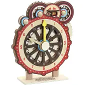 Vilac Horloge d'apprentissage en bois - - Machinalirleur - Découvrir les heures et les minutes - Pour enfant