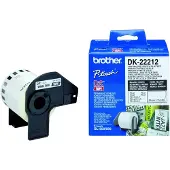 Brother DK-22212 - (62 mm) - Noir sur blanc - Étiquette