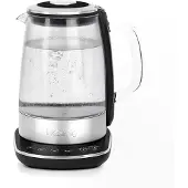 H.Koenig Bouilloire électrique BO600, 1,5 L, en verre et acier inoxydable
