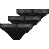 HUGO Lace 10277591 Red Thong 3 Units Noir S Femme