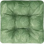 vidaXL Coussin de palette motif de feuilles 50x50x12 cm tissu