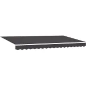 vidaXL Store rétractable Anthracite 350 x 200 cm Tissu