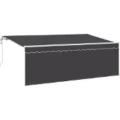 vidaXL , store enroulable anthracite, 350 x 200 cm