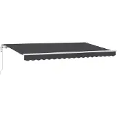 vidaXL , store enroulable anthracite, 350 x 200 cm, tissu