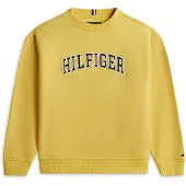 Tommy Hilfiger Kids Sweat bleu foncé / jaune / blanc