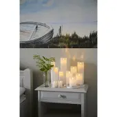 Sirius Home Set de bougies LED Sara, 2 x 25 cm, rechargeables (1x)