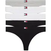 Tommy Hilfiger Underwear String gris chiné / noir / blanc