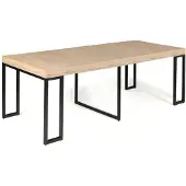 Concept-Usine Table console extensible 8-10 personnes effet bois 235cm VELLA