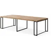 Concept-Usine Table extensible 10-12 personnes effet bois 300cm KAMA