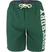Superdry Logo 19 Swimming Shorts Vert S Homme