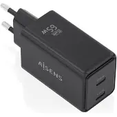 Aisens ASCH-65W2P079-BK, Intérieur, CA, 20 V, Noir