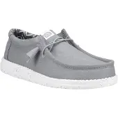 HeyDude Moccassin à Lacets Wally Stretch Canvas - Gris clair