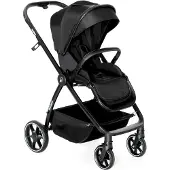 Asalvo Trio, ensemble de poussette avec trois roues, couleur noire. Poussette pour enfant, couleur noire, taille unique